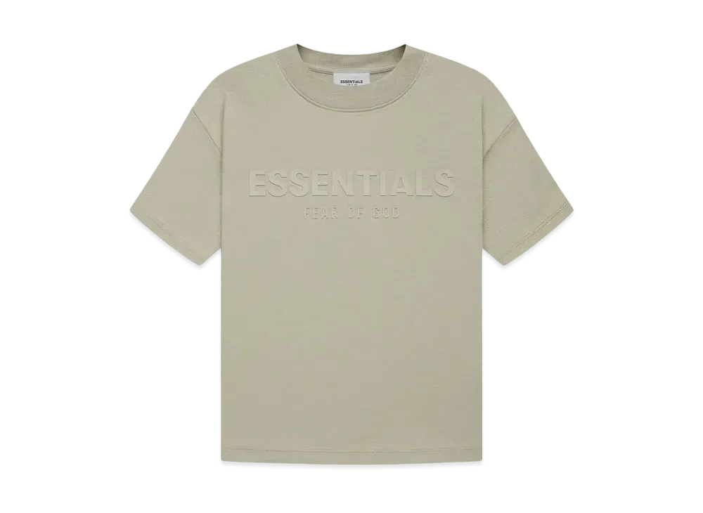 FEAR OF GOD ESSENTIALS KIDS S/S TEE "Pistachio"