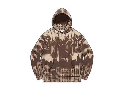 Supreme New York YankeesTM Airbrush Hooded Sweatshirt "Tan"
