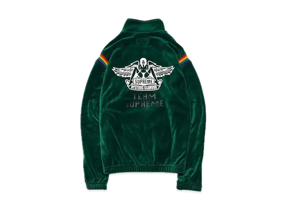 Supreme x HYSTERIC GLAMOUR Velour Track Jacket "Green"