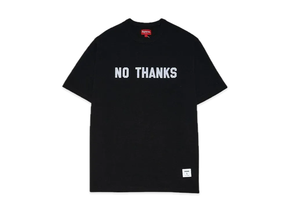 Supreme No Thanks S/S Top "Black"