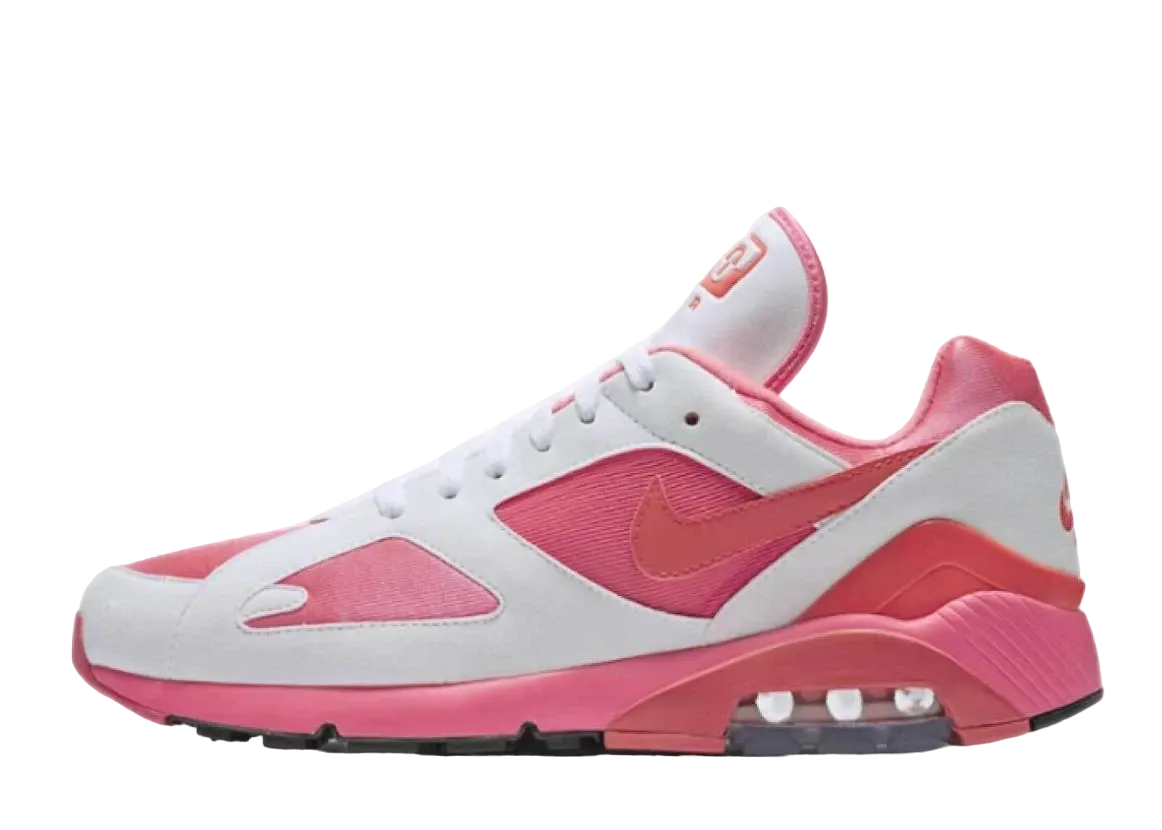 COMME des GARCONS HOMME PLUS × Nike Air Max 180 "White/Pink"