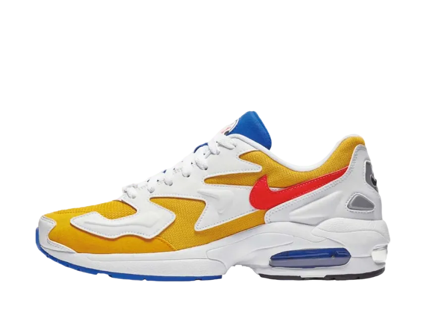 ナイキ エアマックス 2 ライト "ユニバーシティ ゴールド フラッシュ クリムゾン"