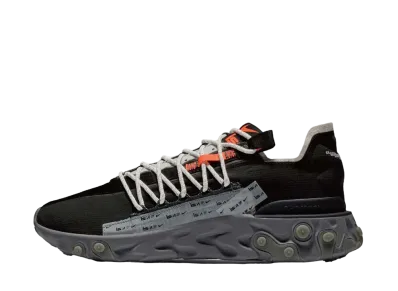NIKE REACT RUNNNER WR ISPA "BLACK/METALLIC SILVER"