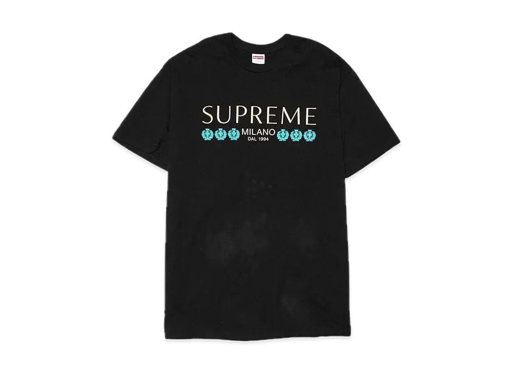 シュプリーム ミラノ Tシャツ "ブラック"