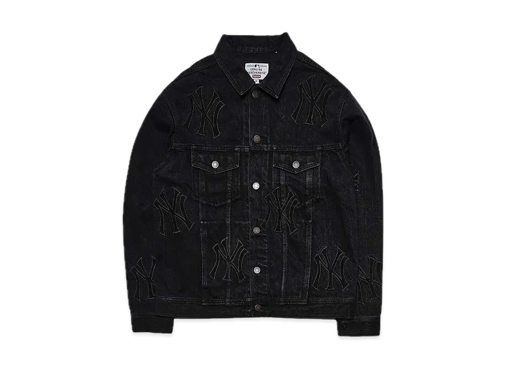 Supreme New York YankeesTM Denim Trucker Jacket "Black"