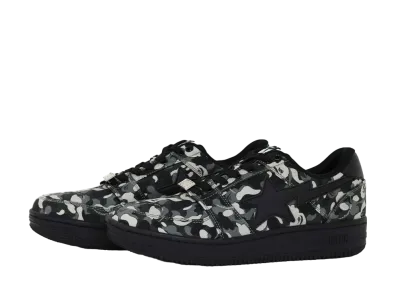 COMME des GARCONS × A BATHING APE BAPE STA Low "Black" (CDG OSAKA Exclusive)