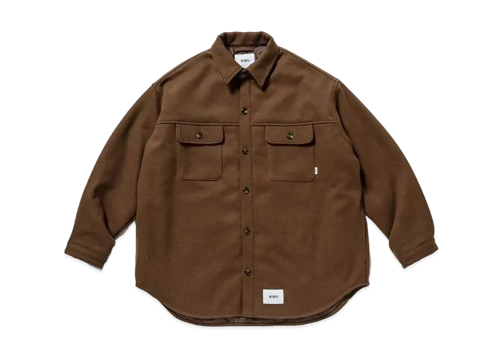 Wtaps WCPO 01 / JACKET / WONY. MELTON "Brown"