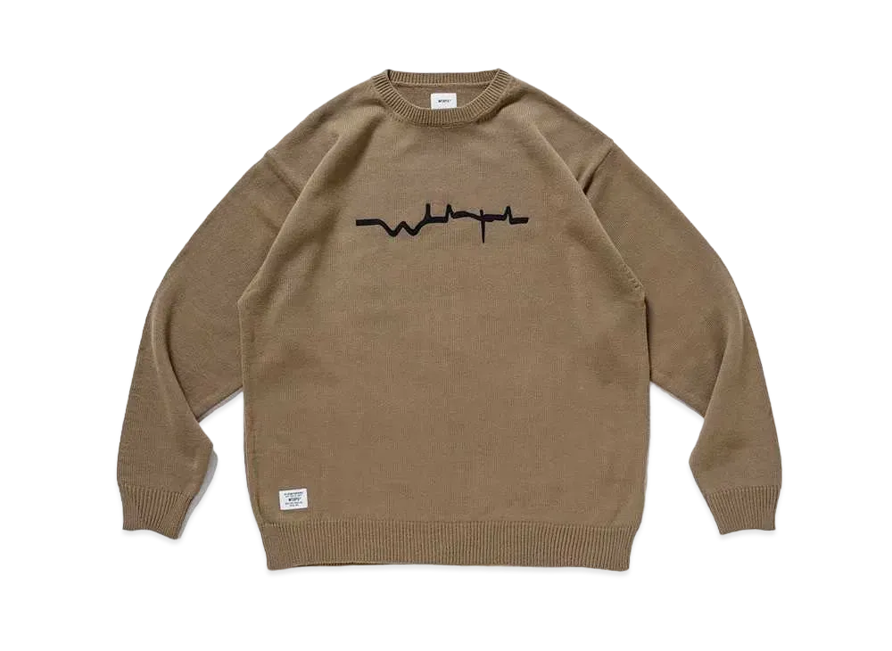 Wtaps VIBES / SWEATER / ACRYLIC "Coyote Brown"