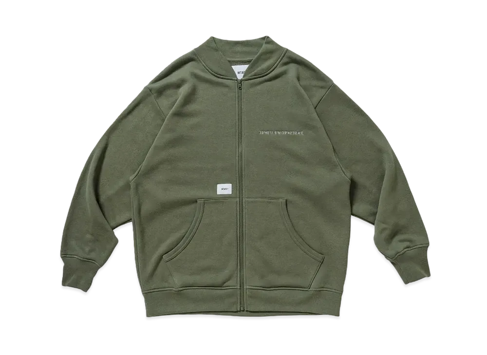Wtaps GPS / ZIP CARDIGAN / COTTON "Olive Drab"