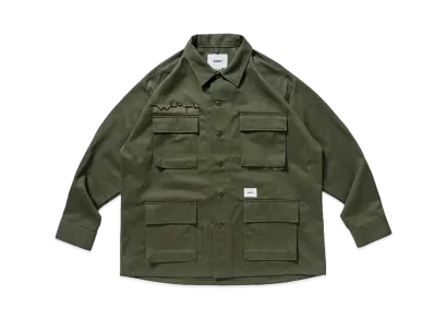 Wtaps JUNGLE 01 / LS / COTTON. TWILL "Olive Drab"