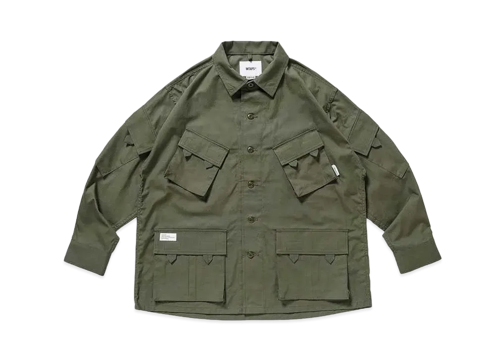 Wtaps MODULAR / LS / COTTON. RIPSTOP "Olive Drab"