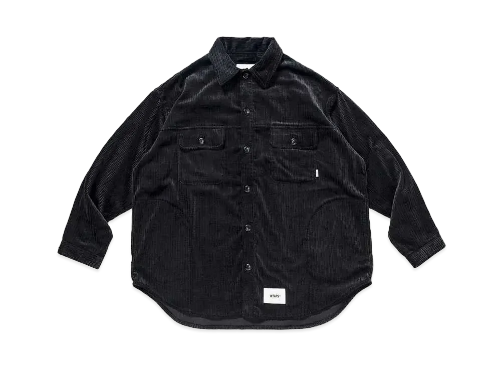 Wtaps WCPO / LS / COTTON. CORDUROY "Black"