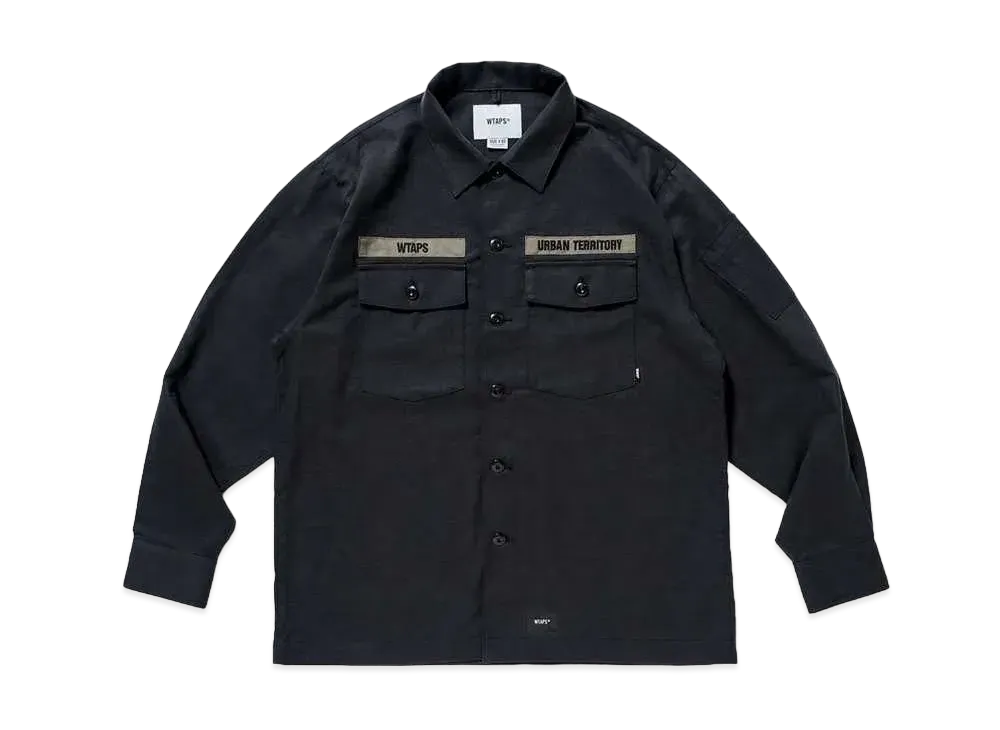 Wtaps BUDS / LS / COTTON. SERGE "Black"