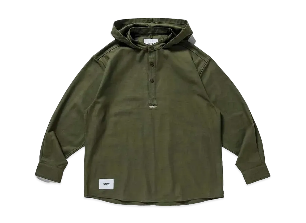 Wtaps FALCONER / LS / COTTON. SERGE "Olive Drab"