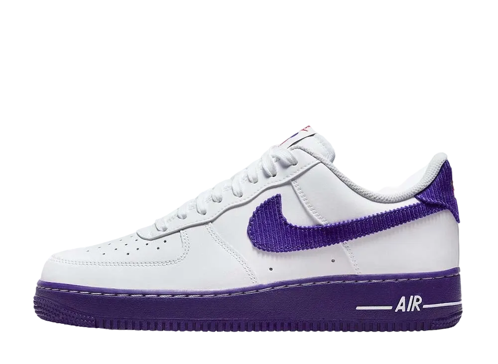 Nike Air Force 1 Low '07 EMB "White and Court Purple"