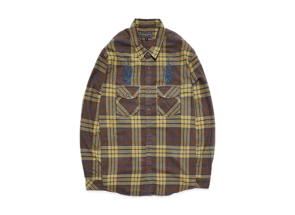 Supreme x HYSTERIC GLAMOUR Plaid Flannel Shirt "Tan"
