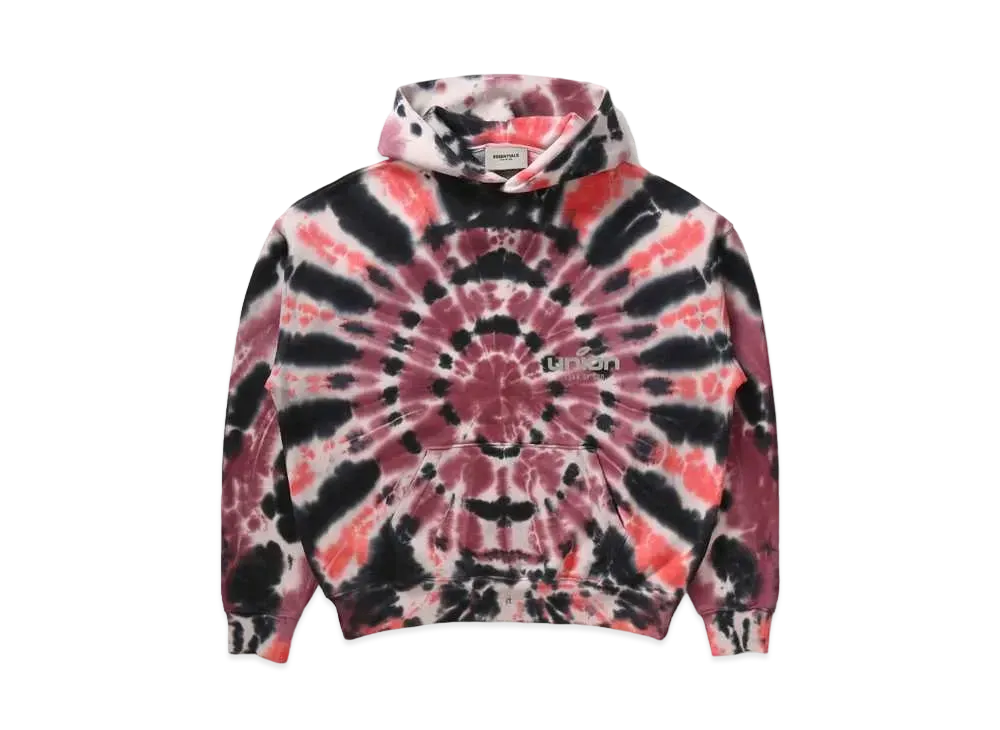 FEAR OF GOD ESSENTIALS × UNION Vintage Hoodie "Tie Dye"