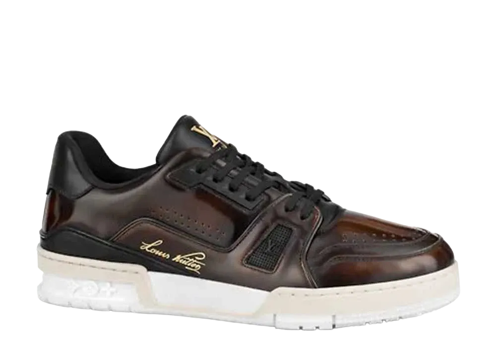 LOUIS VUITTON TRAINER LINE SNEAKER CALFLEATHER"BROWN"