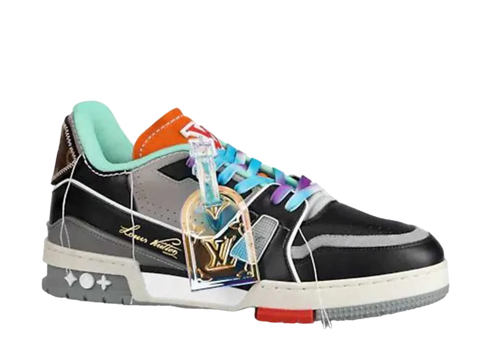 LOUIS VUITTON TRAINER LINE SNEAKER "BlackOrange"