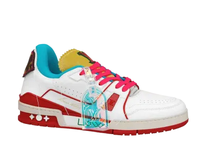 LOUIS VUITTON TRAINER LINE SNEAKER JP "NEON RED"