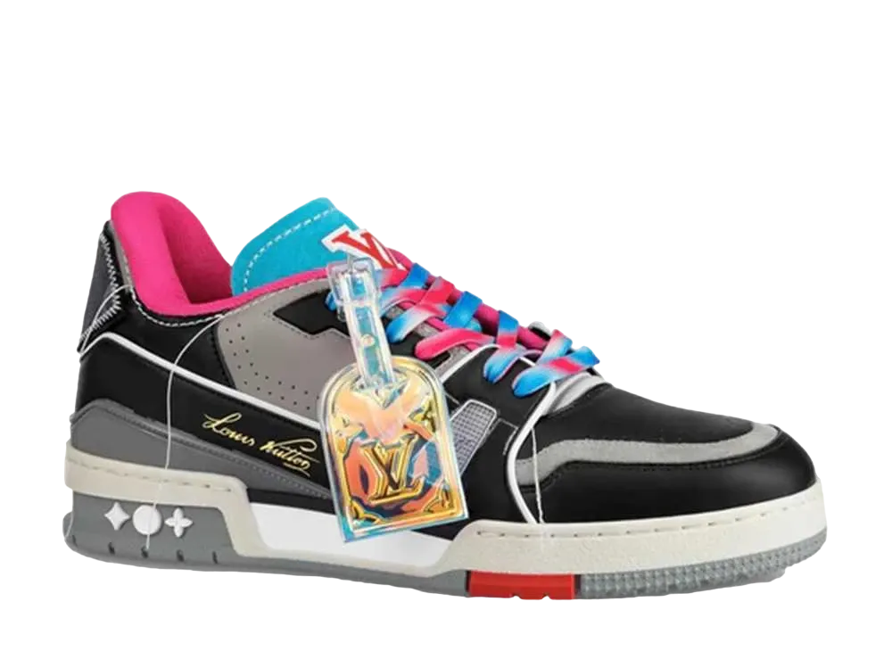 ルイヴィトン トレイナー ライン スニーカー"ローズブルー"