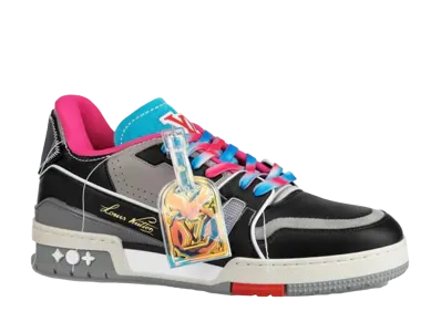 LOUIS VUITTON TRAINER LINE SNEAKER "ROSE BLUE"