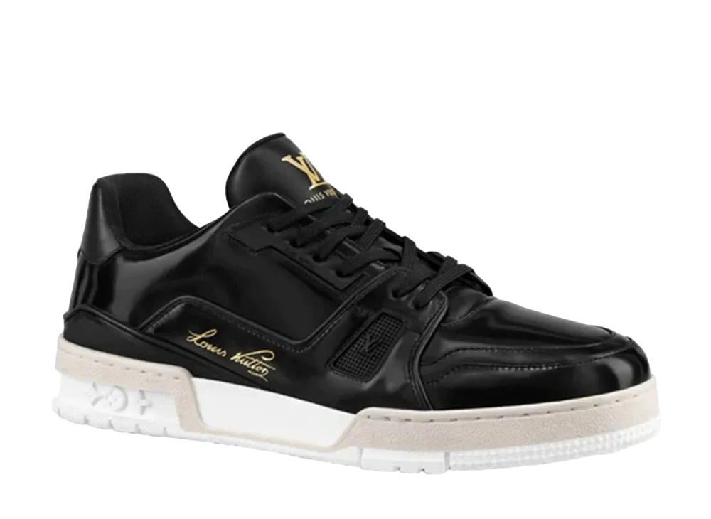 ルイヴィトン トレイナー ライン スニーカー カーフレザー "ブラック"