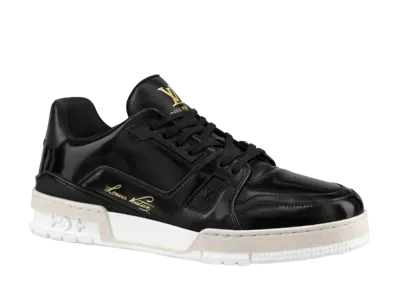 LOUIS VUITTON TRAINER LINE SNEAKER CALFLEATHER "BLACK"