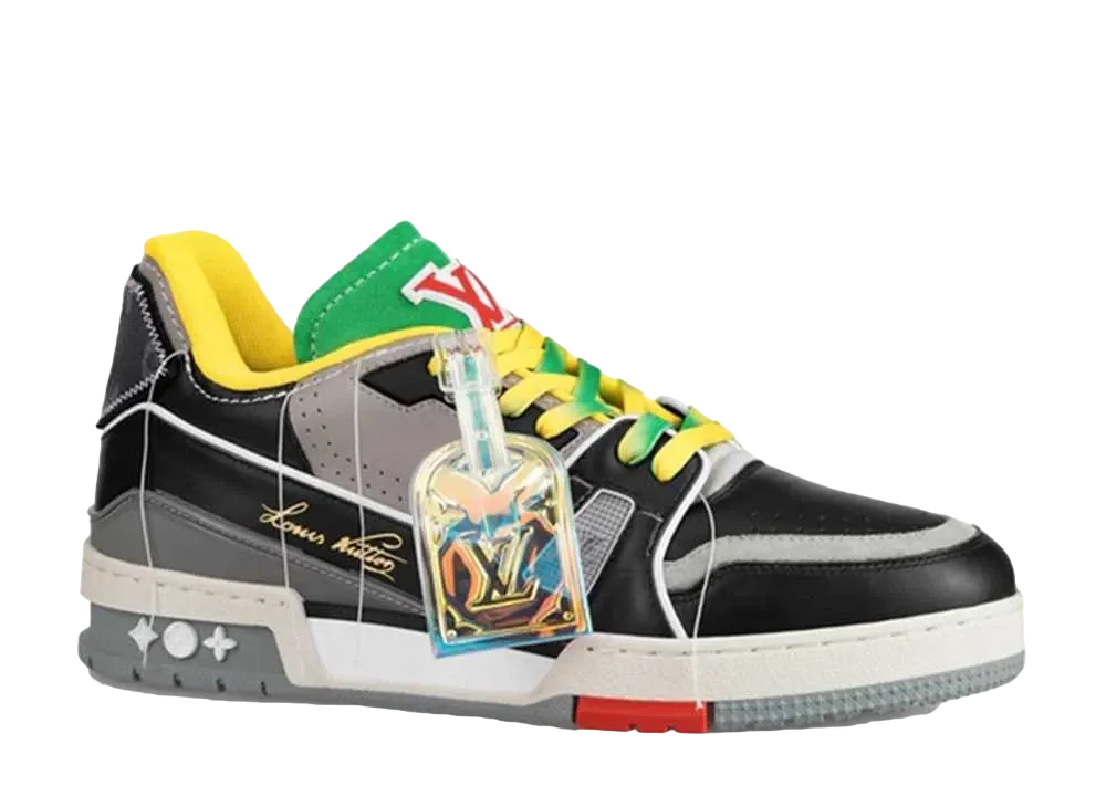 LOUIS VUITTON TRAINER LINE SNEAKER "BlackGreen"