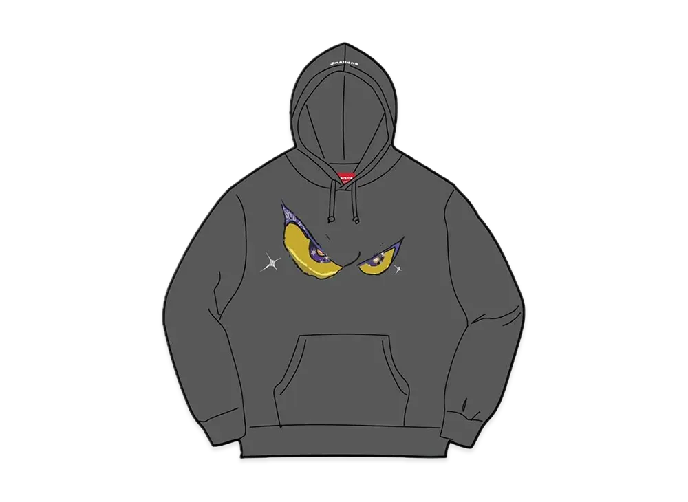 Supreme Eyes Hooded Sweatshirt "Charcoal"