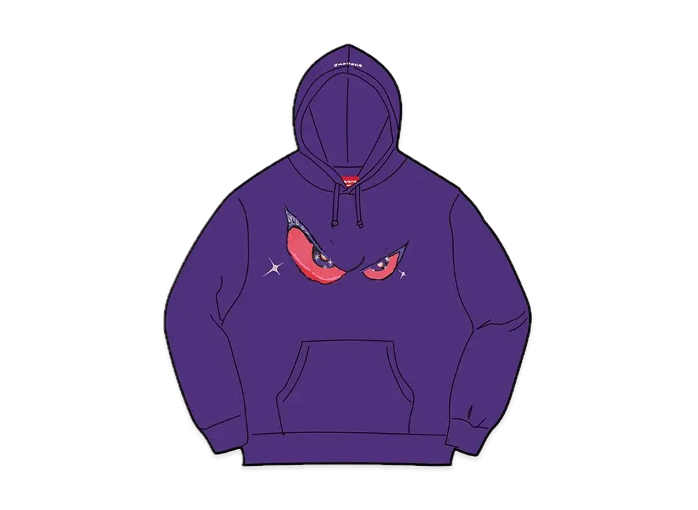 シュプリーム アイズ フーディー スウェットシャツ "パープル"
