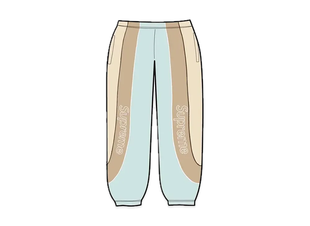 Supreme Track Paneled Sweatpant "Pale Blue"