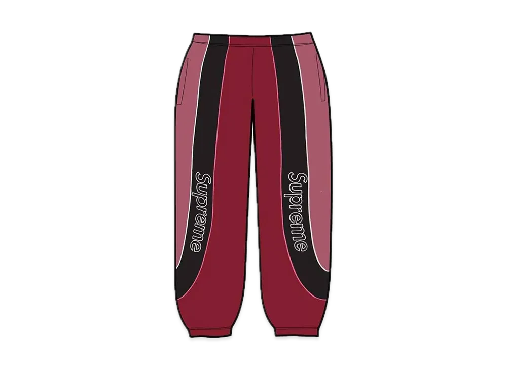 Supreme Track Paneled Sweatpant "Cardinal"