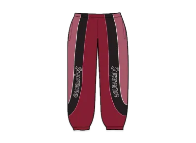 Supreme Track Paneled Sweatpant "Cardinal"