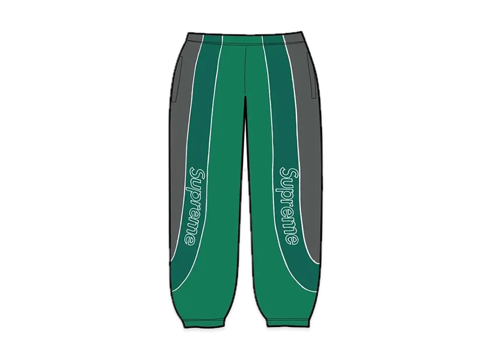 Supreme Track Paneled Sweatpant "Light Pine"