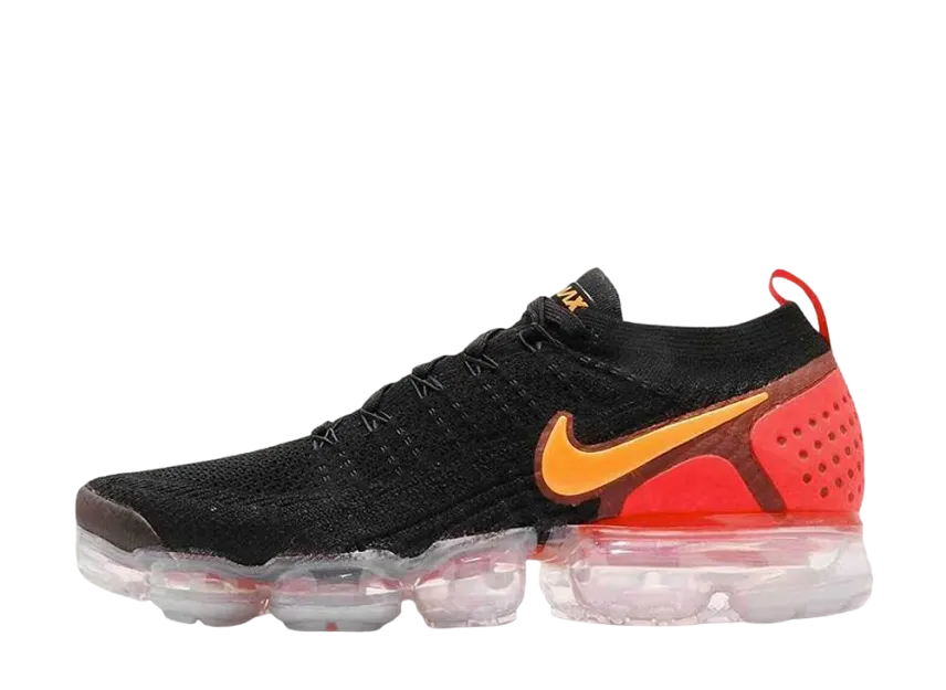 ナイキ エアヴェイパーマックス2 "ブラック レーザー オレンジ トータル クリムゾン"