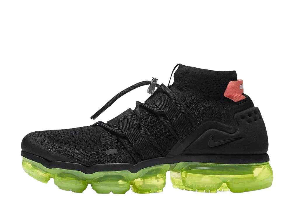 Nike Air Vapormax Flyknit Utility "Black Volt Bright Crimson"