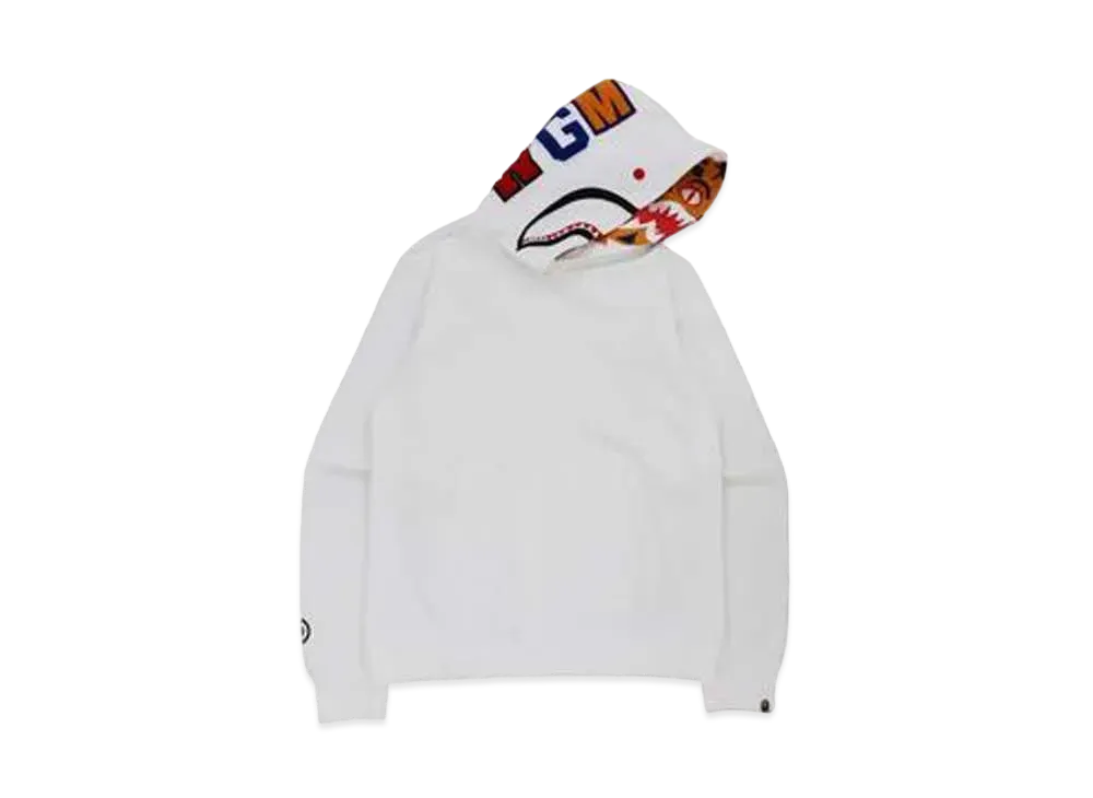 A BATHING APE SHARK X TIGER PULLOVER HOODIE "White"