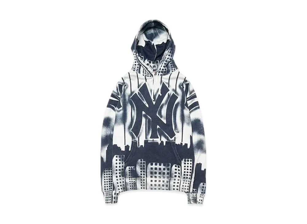 シュプリーム ニューヨーク ヤンキース エアブラシ フーディー スウェットシャツ "ホワイト"