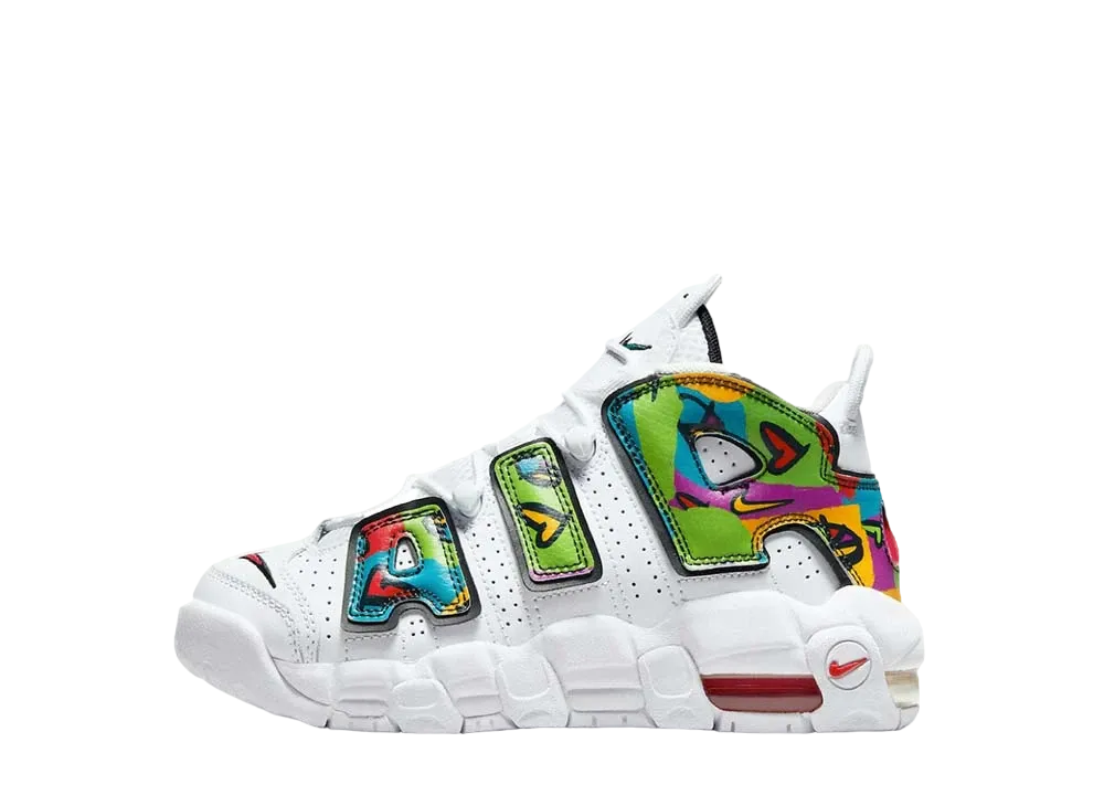 Nike GS Air More Uptempo "Peace Love Swoosh"