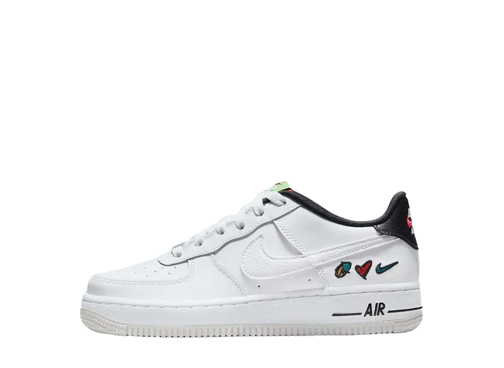 Nike GS Air Force 1 "Peace Love Swoosh"
