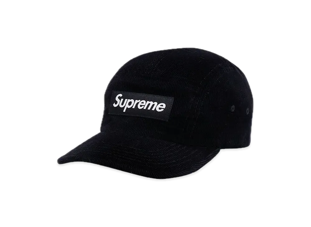 Supreme Fine Wale Corduroy Camp Cap "Black"