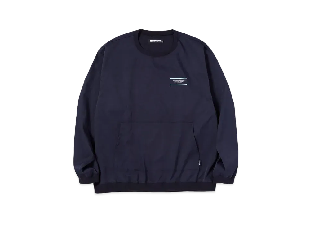 NEIGHBORHOOD HOME / E-SHIRT . LS "Navy"