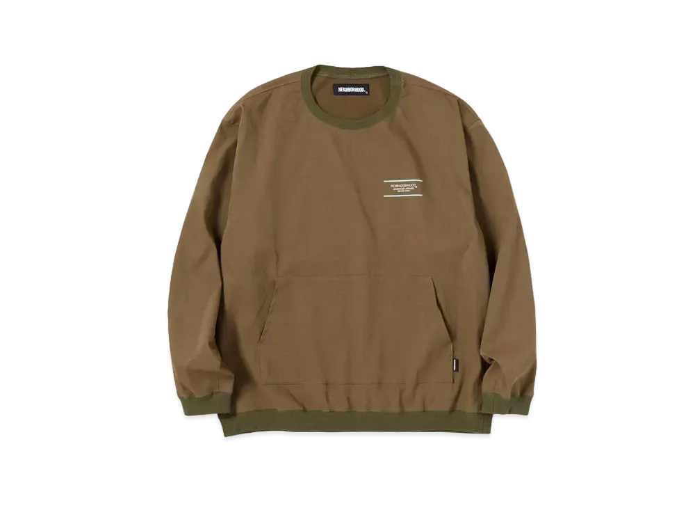 NEIGHBORHOOD HOME / E-SHIRT . LS "OLive Drab"
