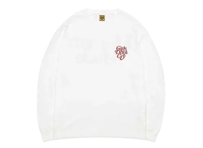 HUMAN MADE Girls Don ’t Cry Long sleeve tops "White" / VERDY