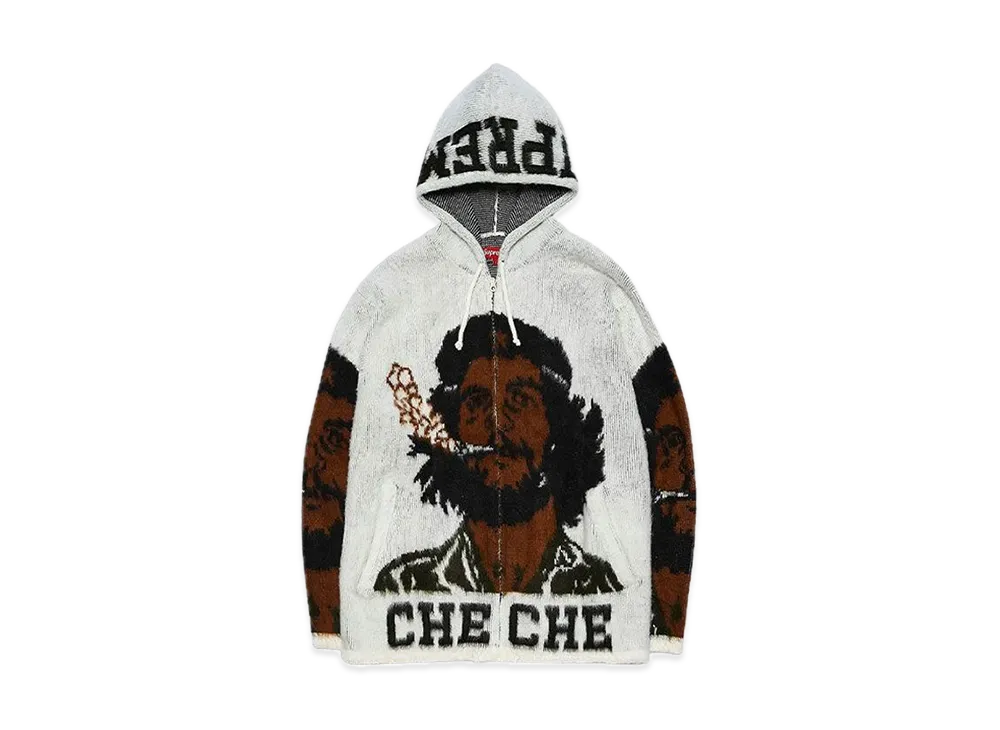 Supreme Che Hooded Zip Up Sweater "White"
