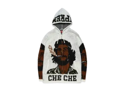 Supreme Che Hooded Zip Up Sweater "White"
