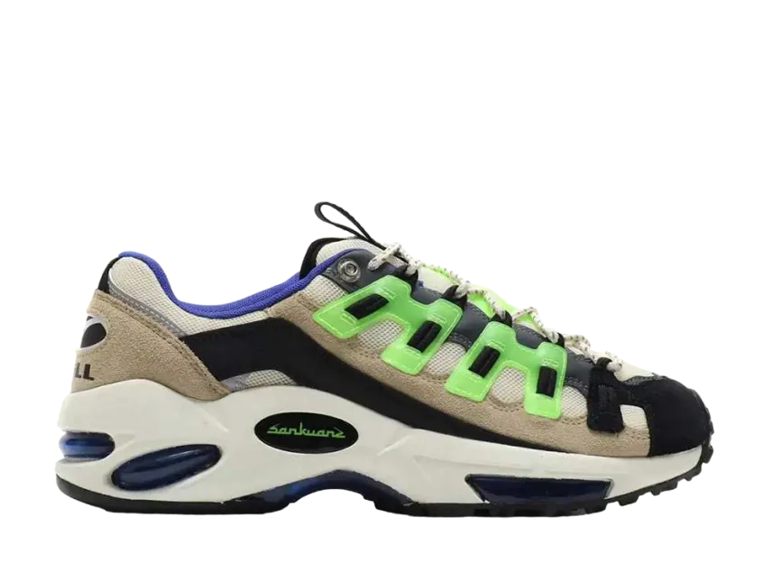 サンクアンズ × プーマ セル エンデューラ "クラウド クリーム/グリーン ゲッコウ ブラック"