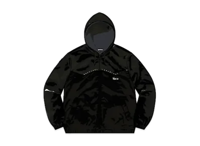 Supreme Studded Velvet Hooded Work Jacket "Black"