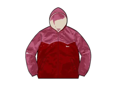 Supreme Studded Velvet Hooded Work Jacket "Pink"